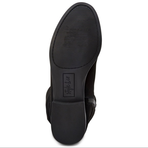 New Style & Co Kelimae Scrunched Boots Black​ - Picture 5 of 6